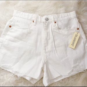 Blank NYC The Reeve Head in the Clouds Ultra Hi-Rise Shorts